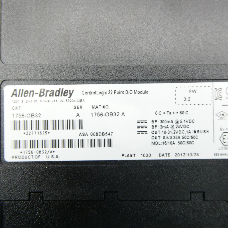 ALLEN BRADLEY 1756-OB32 SER. A F/W 3.2 NSMP