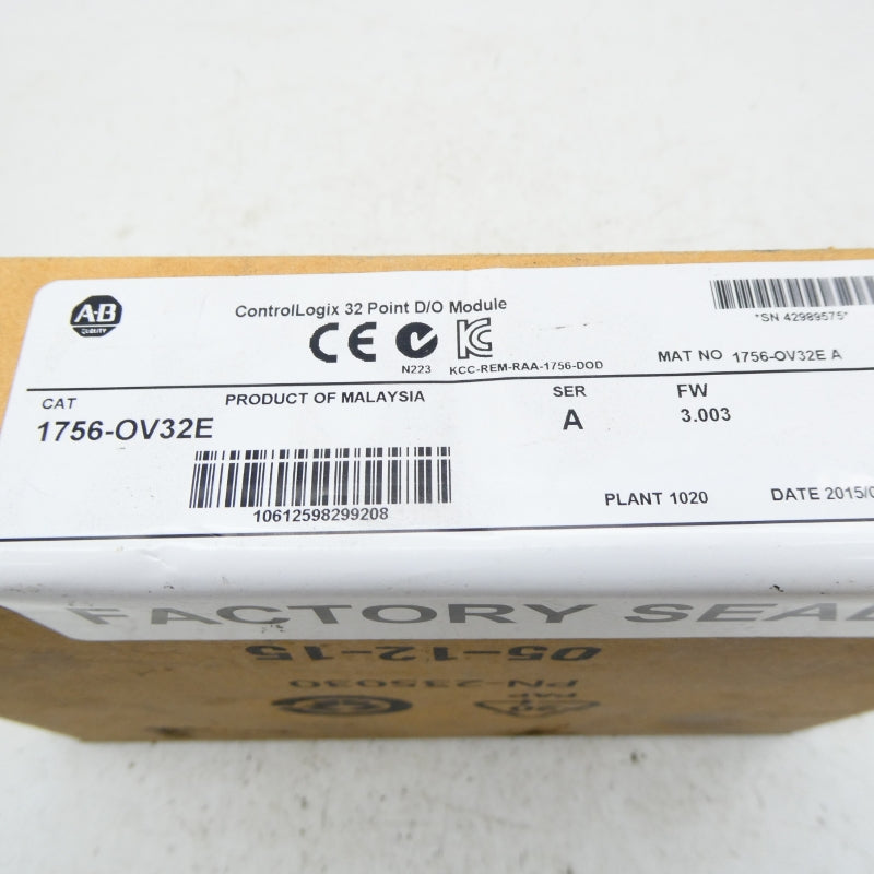 ALLEN BRADLEY 1756-OV32E SER. A F/W 3.003 DATE: 2015 NSFS