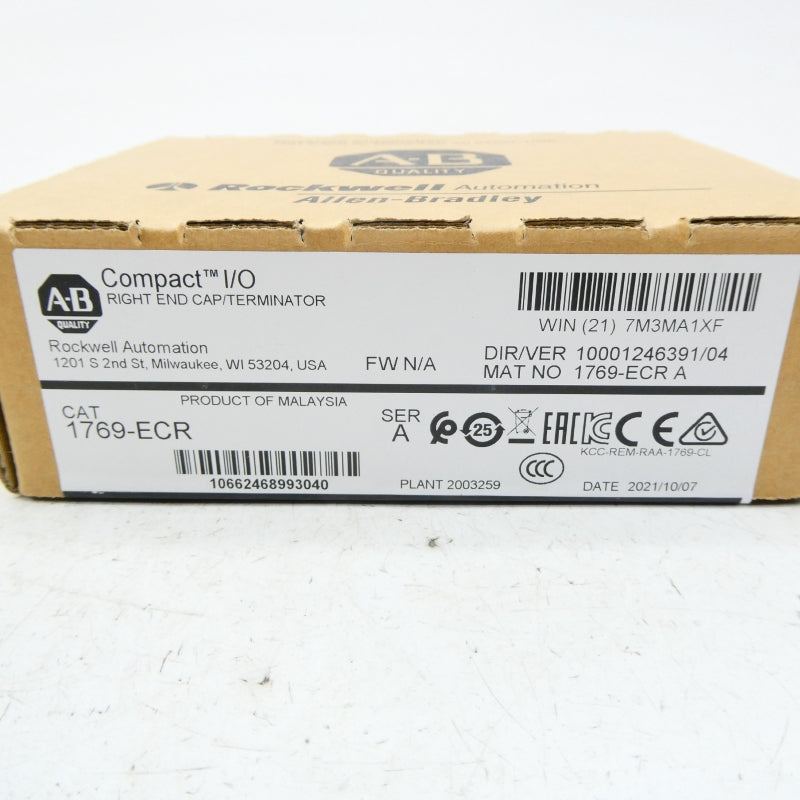 ALLEN BRADLEY 1769-ECR SER. A 24VDC DATE: 2021 NSFS