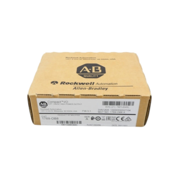 ALLEN BRADLEY 1769-OB8 SER. A F/W 3.1 DATE: 2021 NSFS