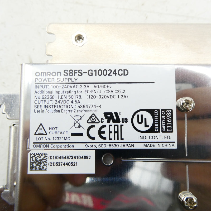 OMRON S8FS-G10024CD 100-240VAC 2.3A NSMP