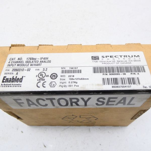 SPECTRUM CONTROLS 1769SC-IF4IH SER. A F/W 3.2 NSFS