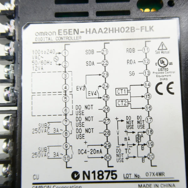 OMRON E5EN-HAA2HH02B-FLK 100-240VAC NSMP