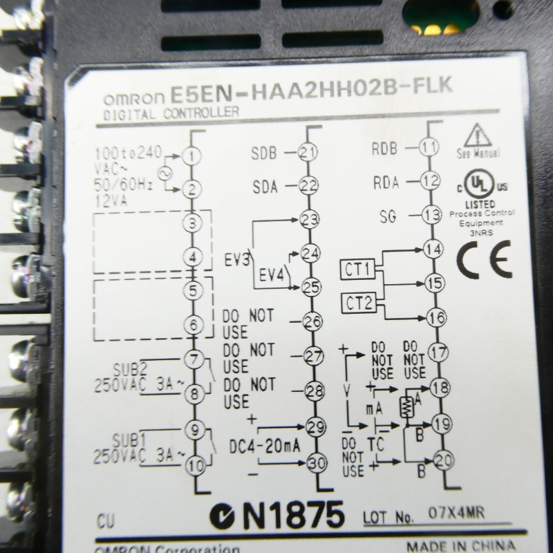 OMRON E5EN-HAA2HH02B-FLK 100-240VAC NSMP