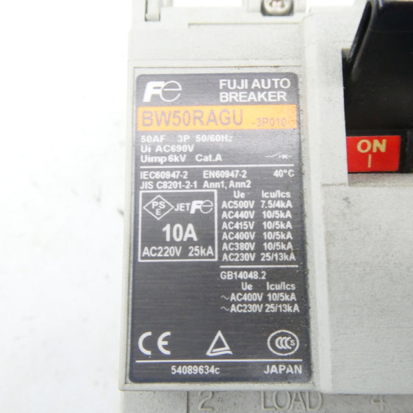 FUJI ELECTRIC BW50RAGU-3P010 690VAC 10A NSNP