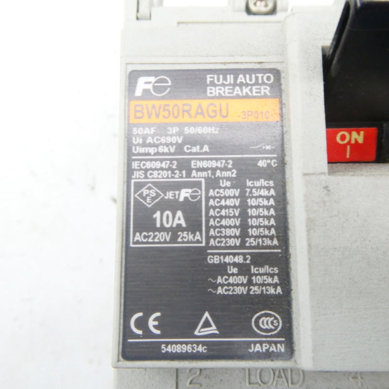 FUJI ELECTRIC BW50RAGU-3P010 690VAC 10A NSNP