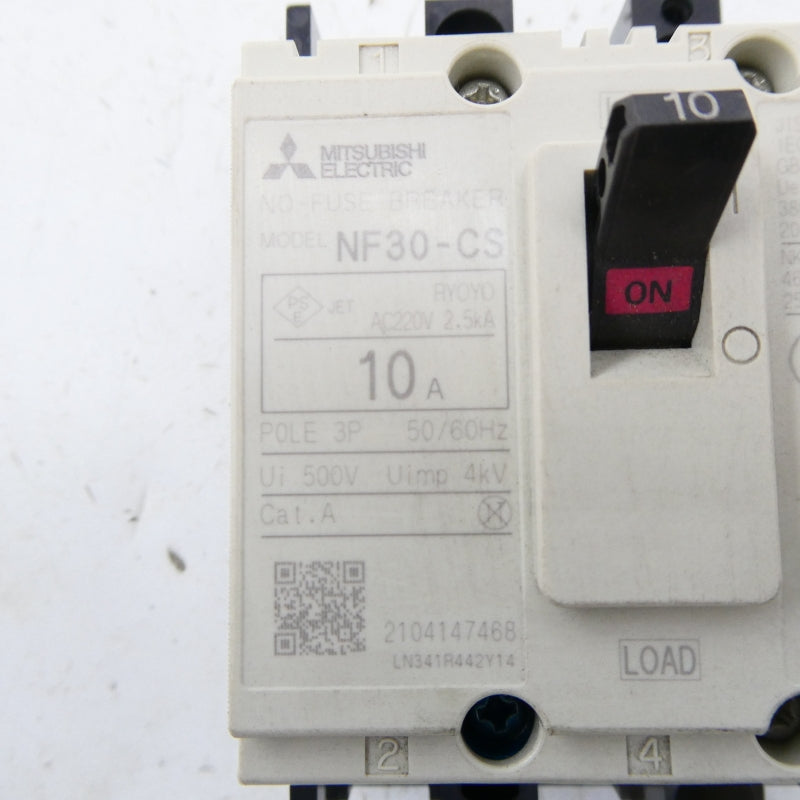 MITSUBISHI NF30-CS-3P-10A 220VAC 10A NSMP
