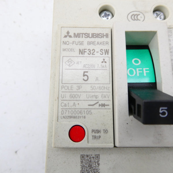 MITSUBISHI NF32-SW-3P-5A 600V 5A NSMP