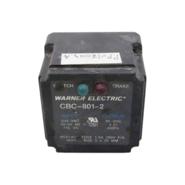 WARNER ELECTRIC CBC-801-2 230VAC NSNP