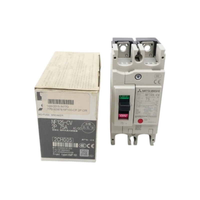 MITSUBISHI NF125-CV-2P-75A 600V 75A NSMP