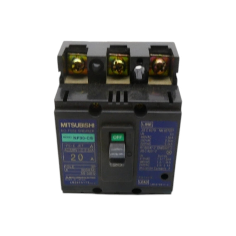 MITSUBISHI NF30-CS-3P-20A 500VAC 20A NSNP
