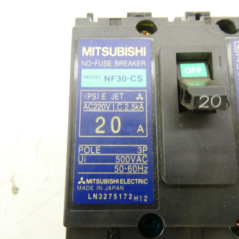 MITSUBISHI NF30-CS-3P-20A 500VAC 20A NSNP