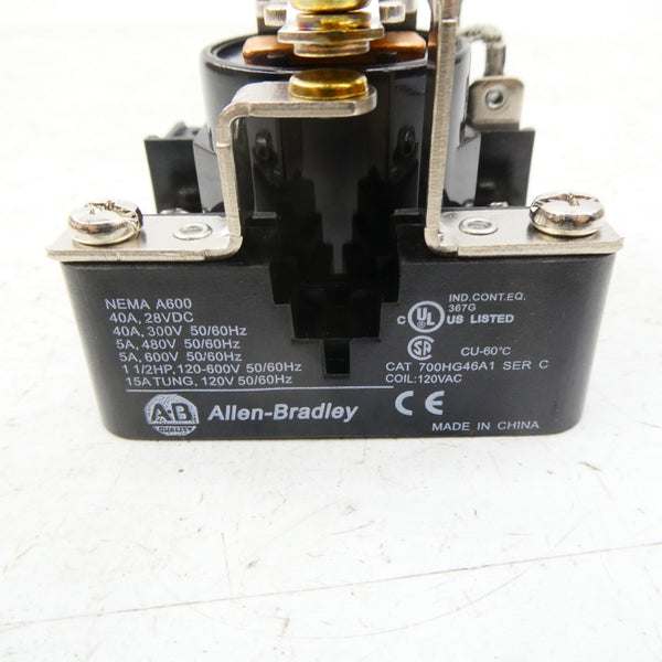 ALLEN BRADLEY 700HG46A1 SER. C 120VAC NSNP