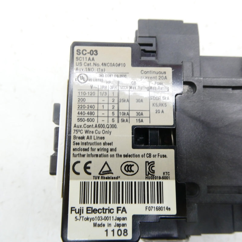 FUJI ELECTRIC 4NC0A0210 SC-03 200-220/220-240V NSMP