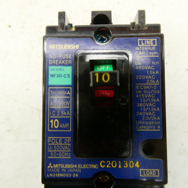 MITSUBISHI NF30-CS-2P-10A 500VAC 10A NSMP