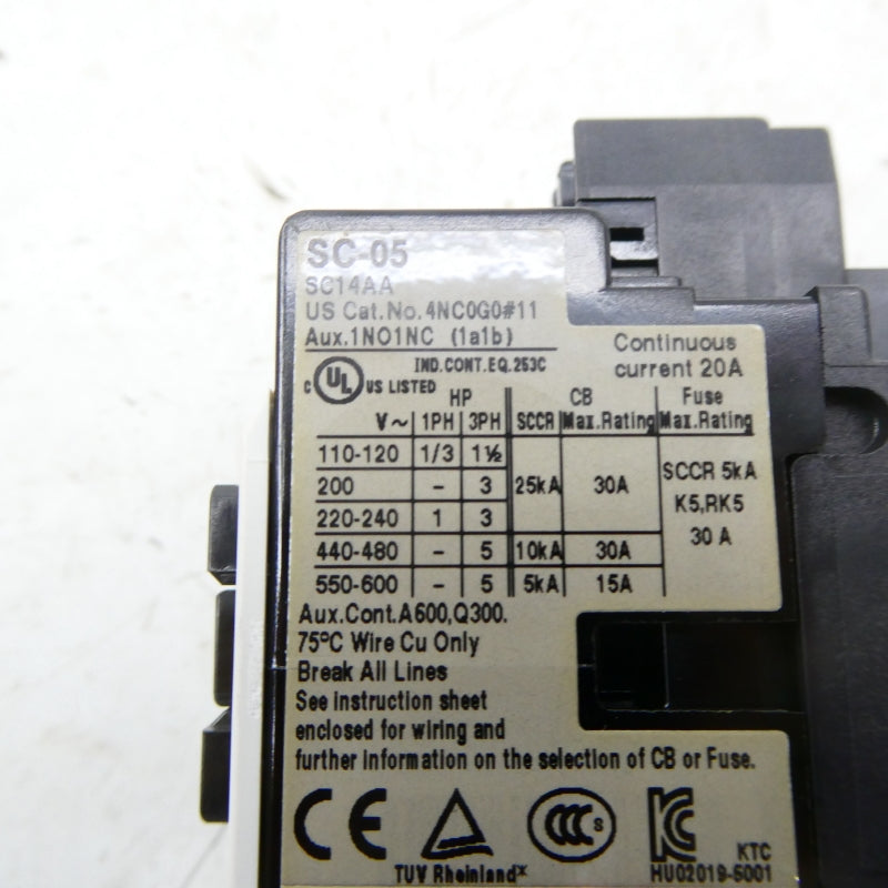 FUJI ELECTRIC 4NC0G0211 SC-05 200-220/220-240V NSMP