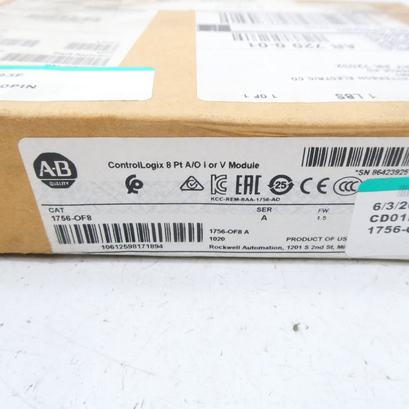 ALLEN BRADLEY 1756-OF8 SER. A F/W 1.5 NSFS