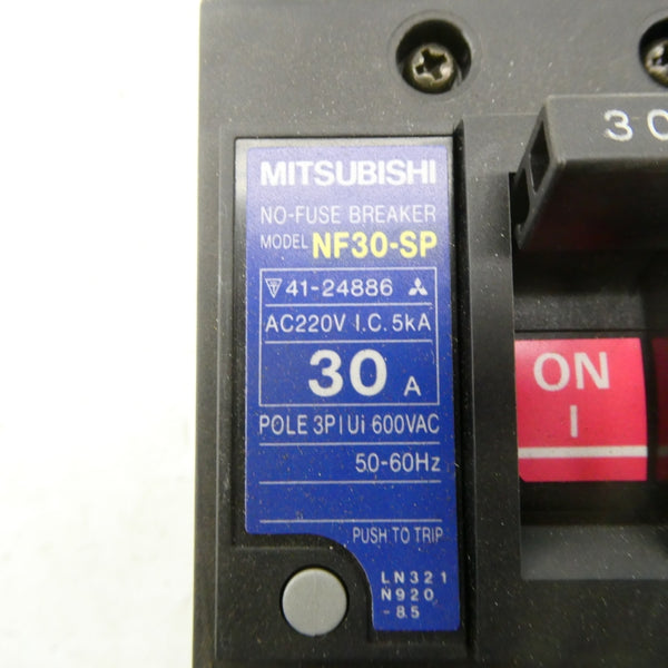 MITSUBISHI NF30-SP-3P-30A 600VAC 30A NSMP