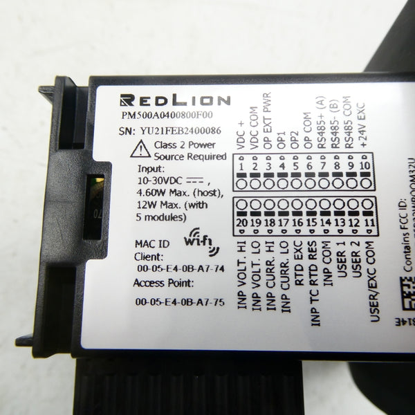 RED LION CONTROLS PM500A0400800F00 10-30VDC NSMP