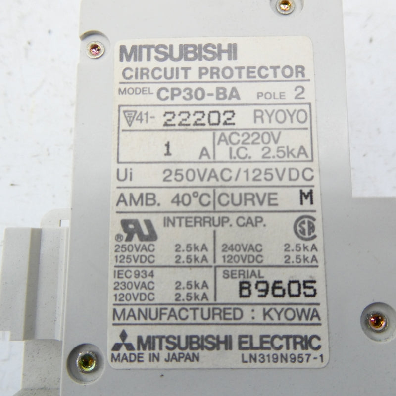 MITSUBISHI CP30-BA-2P-1-M1A 220VAC 1A NSMP