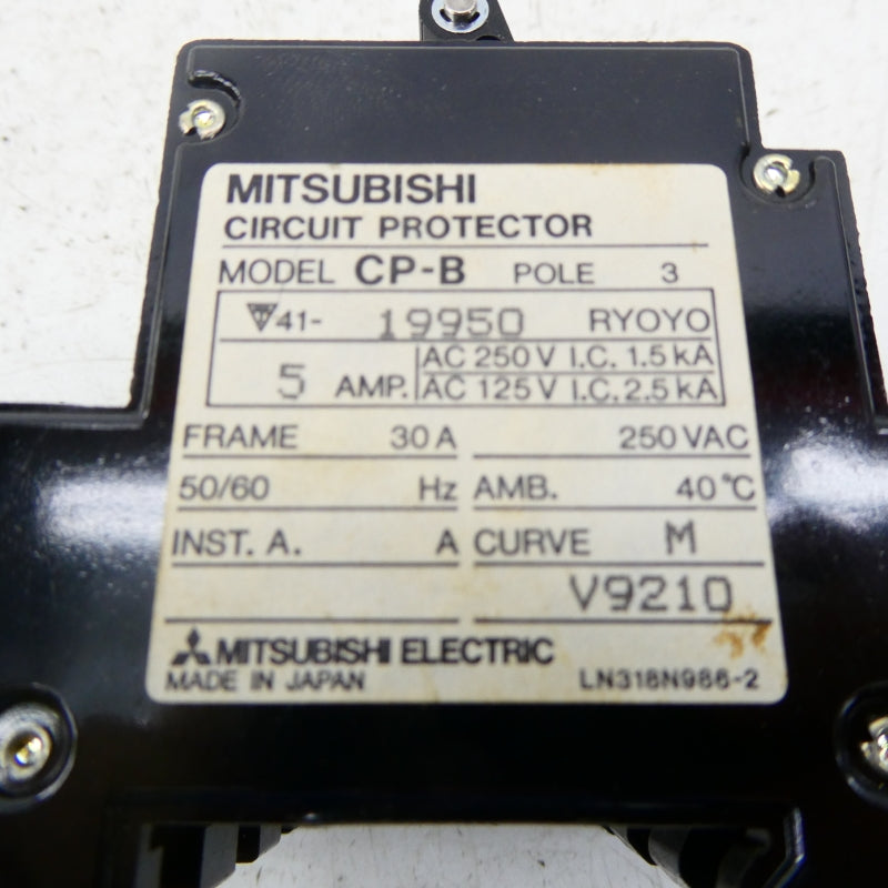 MITSUBISHI CP-B-3P-5A 250VAC 5A NSMP