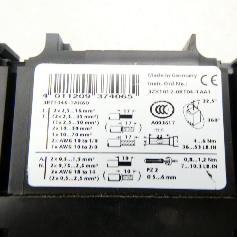 SIEMENS 3RT1446-1AK60 110/120V NSMP