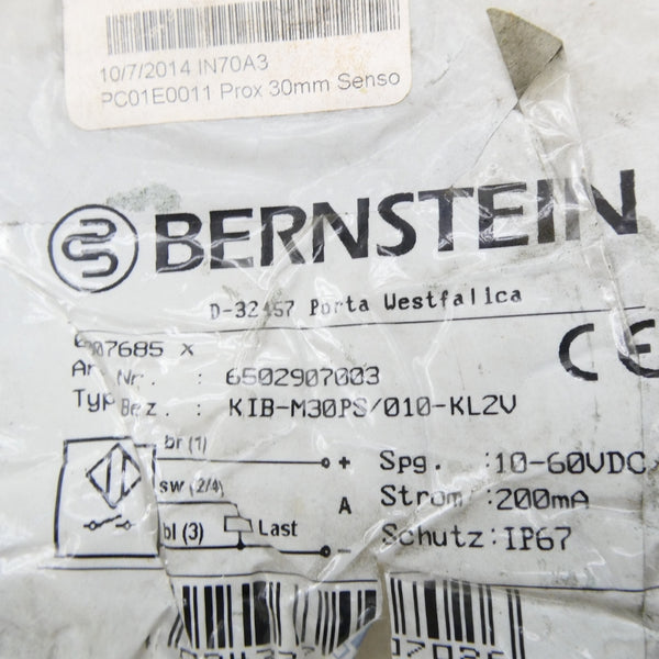 BERNSTEIN 6502907003 KIB-M30PS/010-KL2V 10-60VDC NSMP
