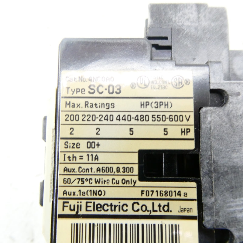 FUJI ELECTRIC SW-03 200-220V 0.95-1.45A NSMP