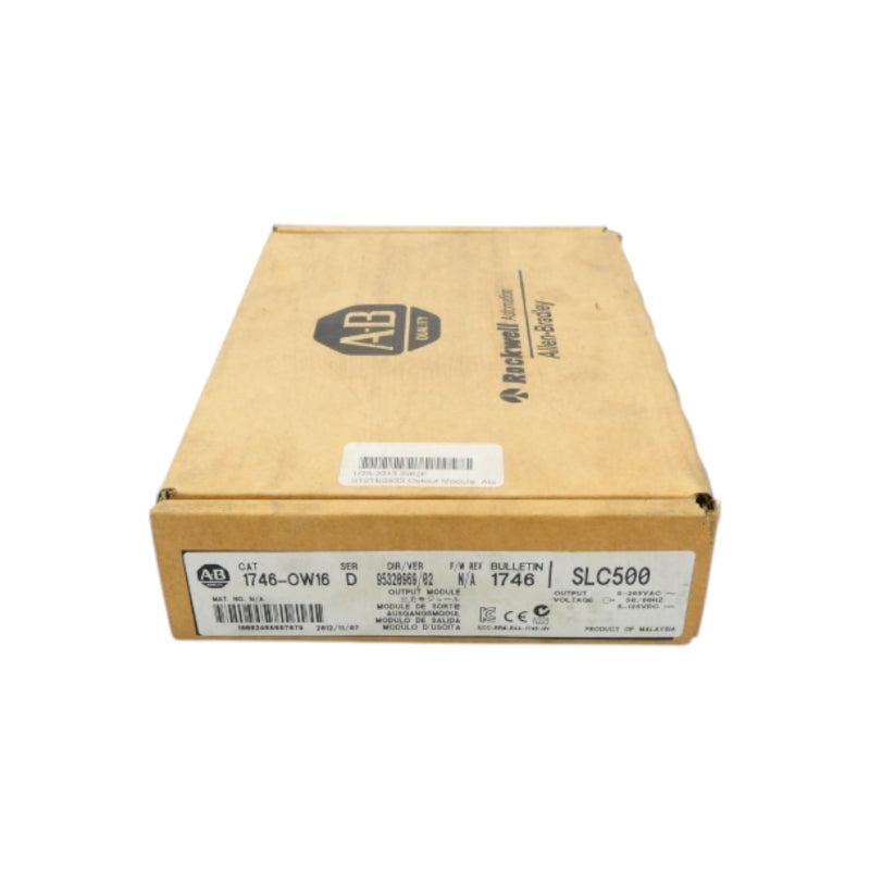 ALLEN BRADLEY 1746-OW16 SER. D DATE: 2012 NSFS