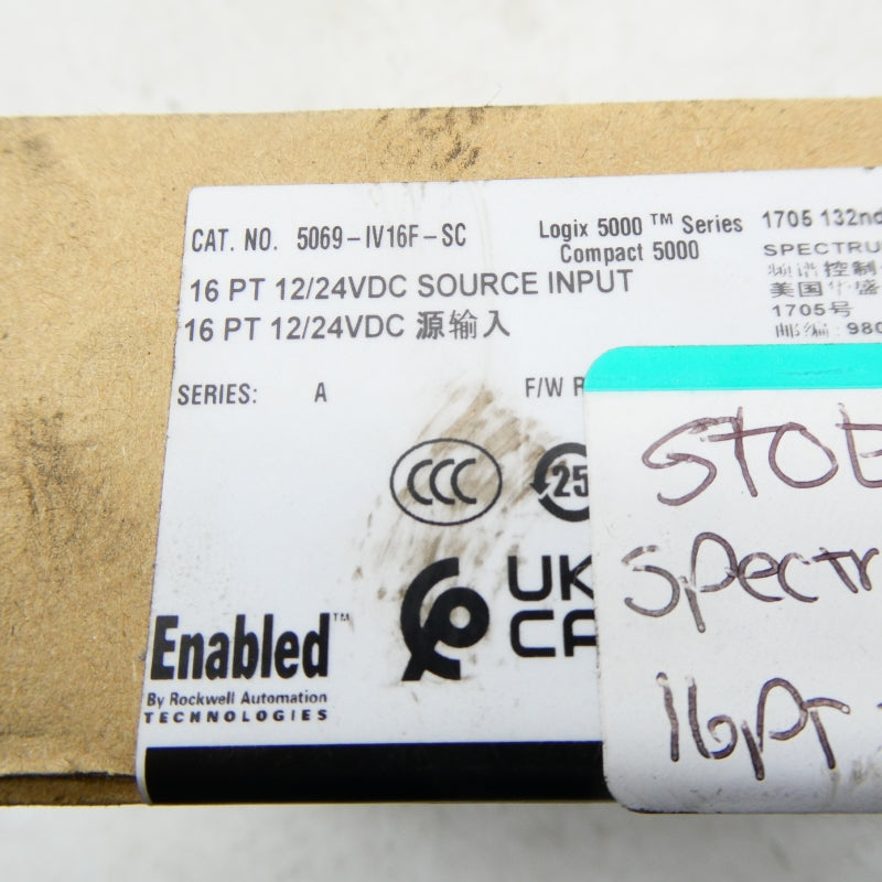 SPECTRUM CONTROLS 5069-IV16F-SC 12/24VDC NSFS