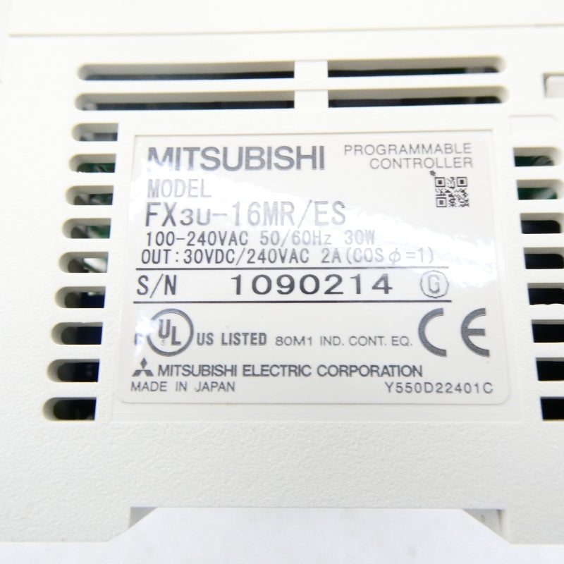 MITSUBISHI FX3U-16MR/ES 100-240VAC NSMP