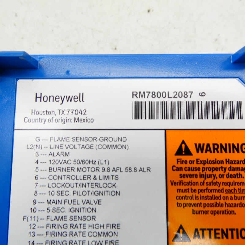 HONEYWELL RM7800L2087 120VAC NSMP