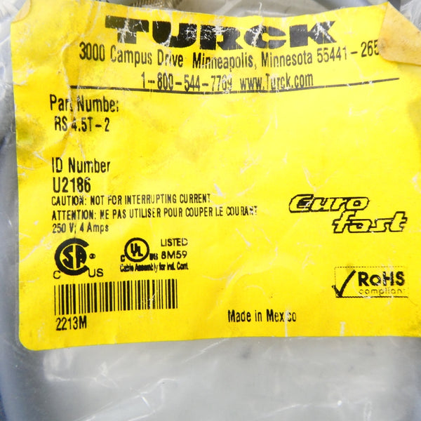 TURCK RS4.5T-2 U2186 250V 4A NSMP