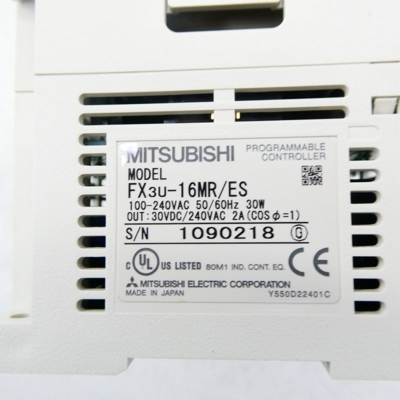 MITSUBISHI FX3U-16MR/ES 100-240VAC NSMP