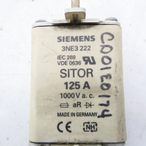 SIEMENS 3NE3222 1000VAC 125A (PKG OF 3) NSMP