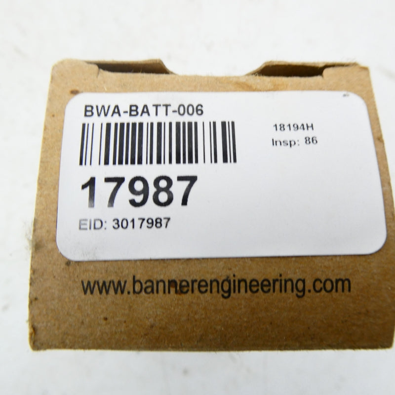 BANNER ENGINEERING BWA-BATT-006 17987 (PKG OF 2) NSMP