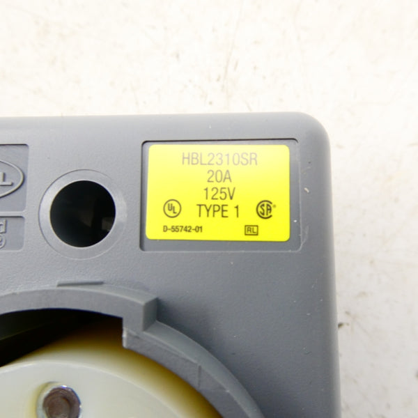 HUBBELL HBL2310SR 125V 20A (PKG OF 10) NSMP