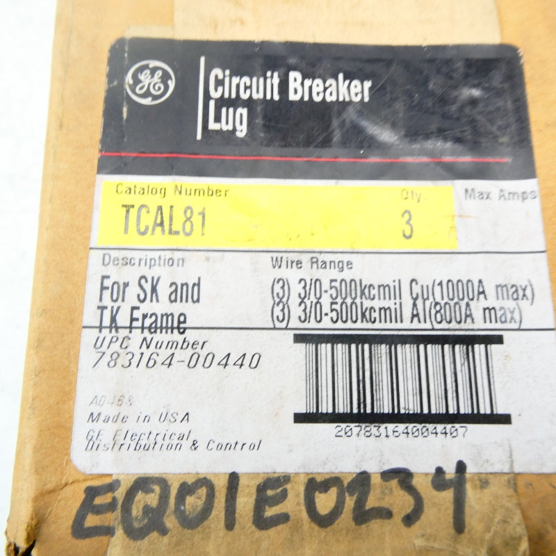 GENERAL ELECTRIC TCAL81 (PKG OF 3) NSFS