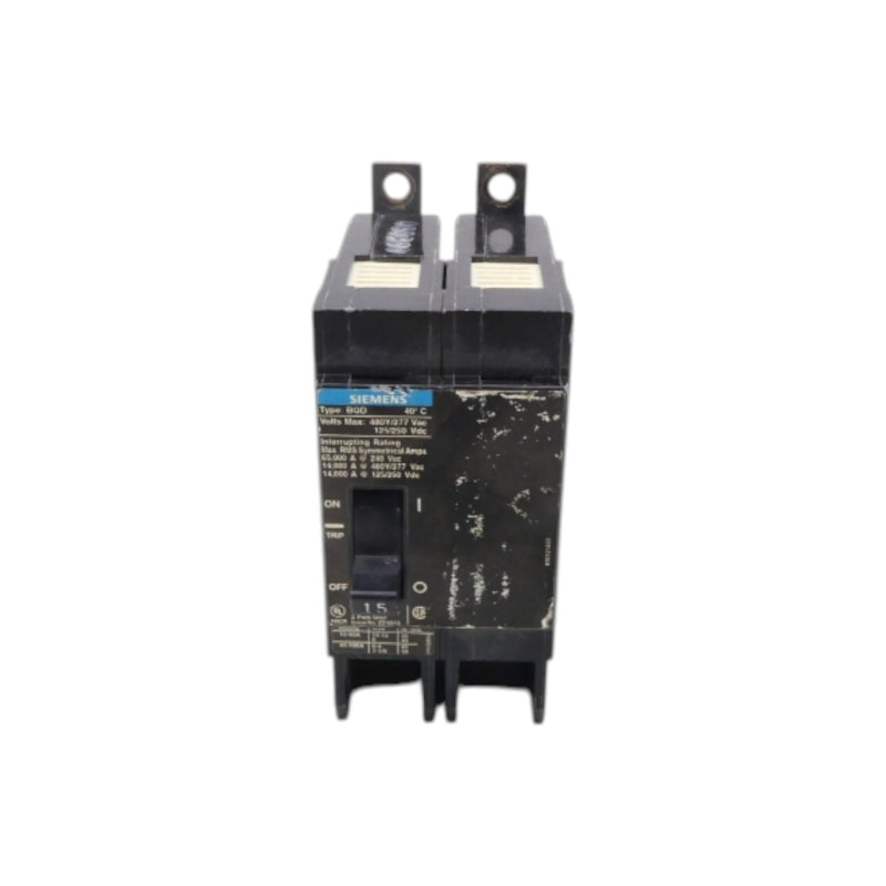 SIEMENS BQD215 277VAC 15A (AS PICTURED) NSNP