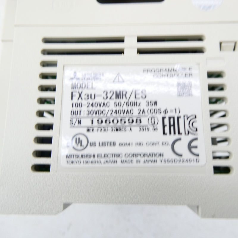 MITSUBISHI FX3U-32MR/ES 100-240VAC NSMP