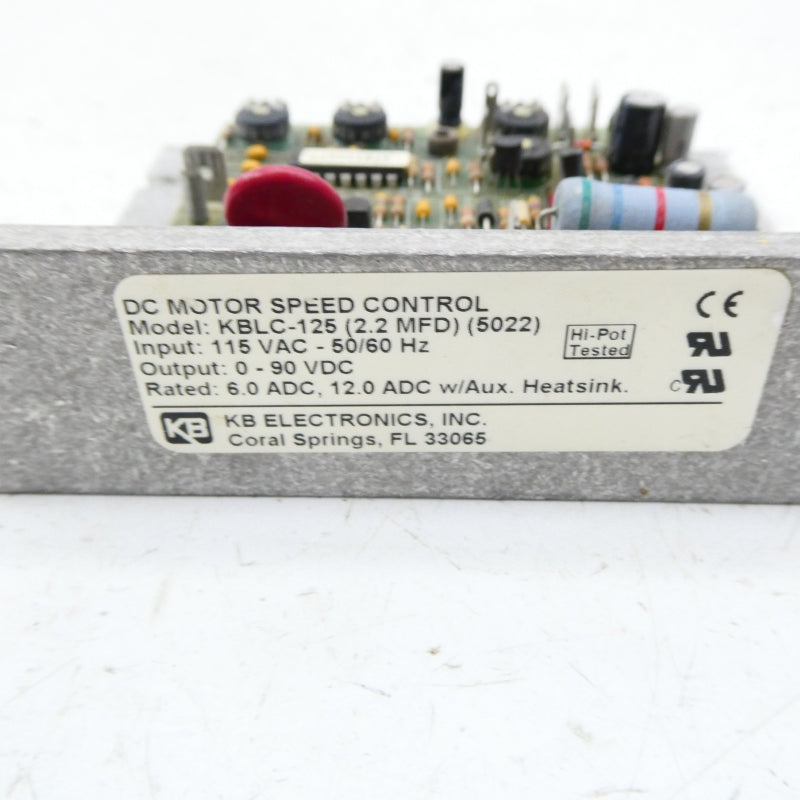 KB ELECTRONICS KBLC-125 (2.2MFD) (5022) 115VAC NSNP