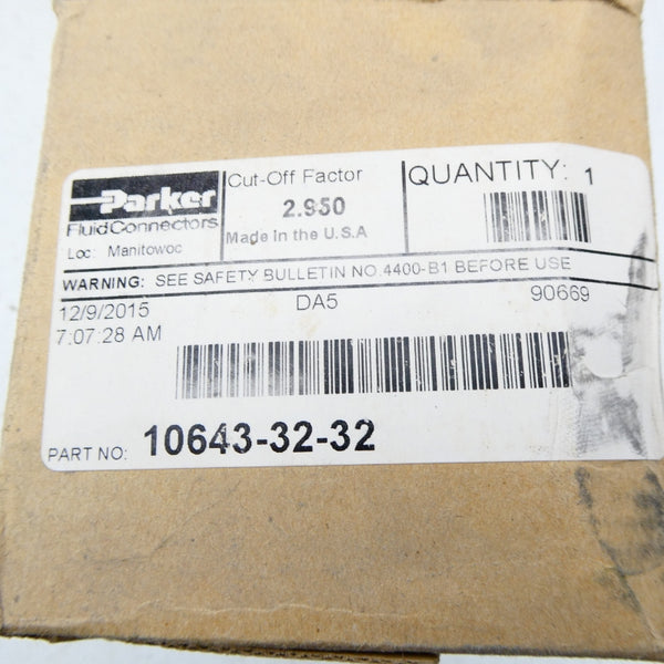 PARKER 10643-32-32 NSMP