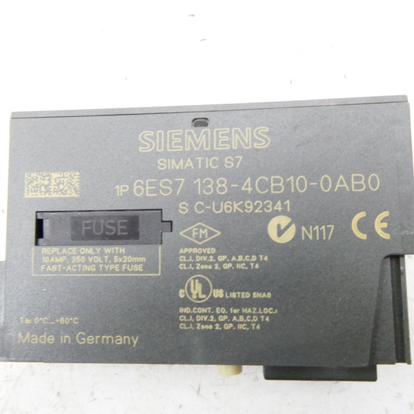SIEMENS 6ES7138-4CB10-0AB0 NSNP