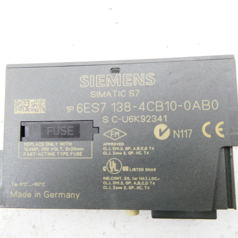 SIEMENS 6ES7138-4CB10-0AB0 NSNP