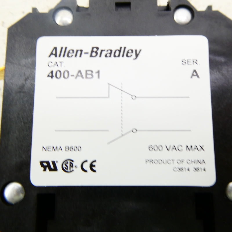 ALLEN BRADLEY 400-AB1 SER. A 600VAC (WH) NSMP