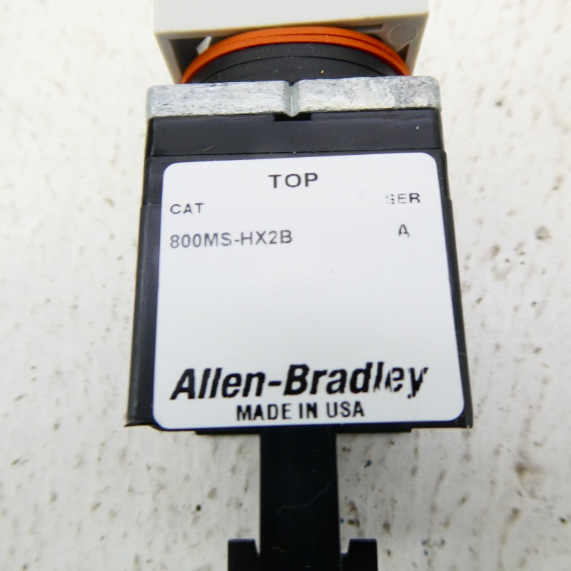 ALLEN BRADLEY 800MS-HX2B SER. A (AS PICTURED) (WH) NSMP