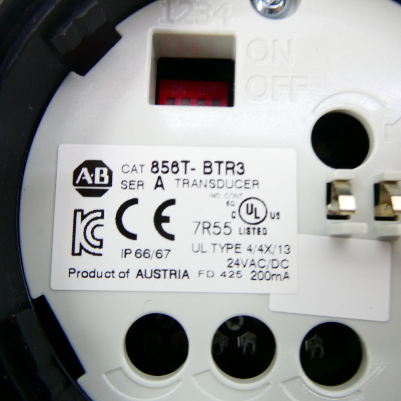 ALLEN BRADLEY 856T-BTR3 SER. A (WH) NSMP