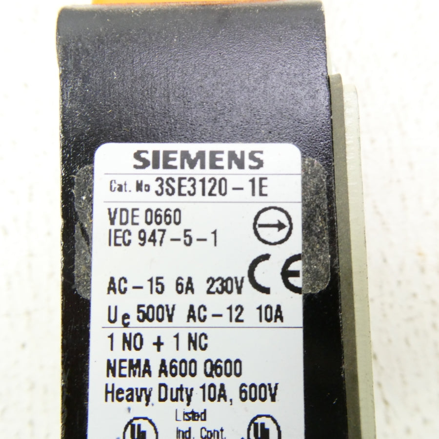 SIEMENS 3SE3120-1E 600V 10A NSNP