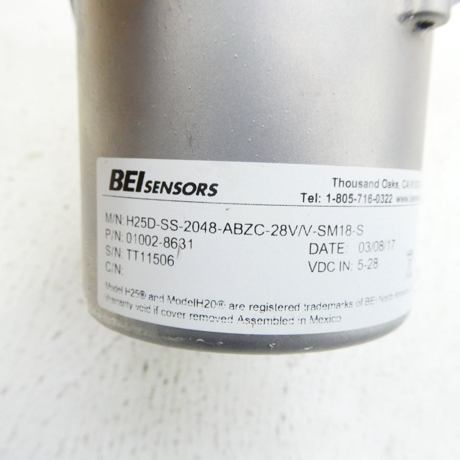 BEI SENSORS H25D-SS-2048-ABZC-28V/V-SM18-S 01002-8631 5-28VDC NSNP