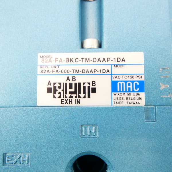 MAC 82A-FA-BKC-TM-DAAP-1DA 110/120V 150PSI NSMP